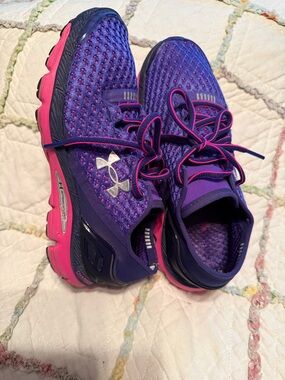 Under Armour Purple & Pink Women's Athletic Running Shoes